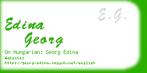 edina georg business card